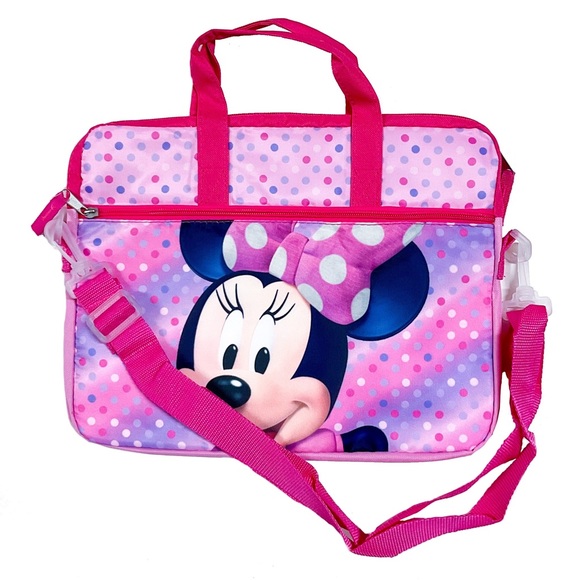 Disney Minnie Mouse Tablet Case Crossbody Travel Bag IPad Cover Pink - Picture 1 of 2